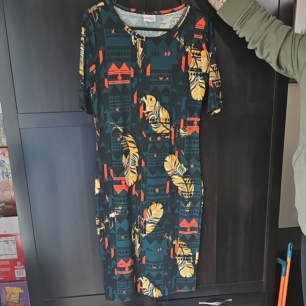 LuLaRoe Multicolor Geometric Dress